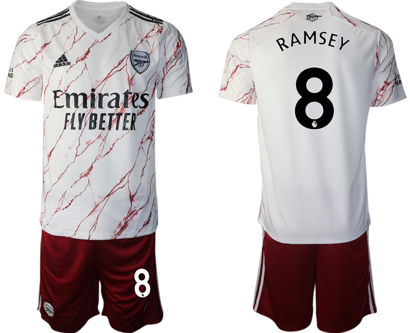 Men 2020-2021 club Arsenal away #8 white Soccer Jerseys->arsenal jersey->Soccer Club Jersey